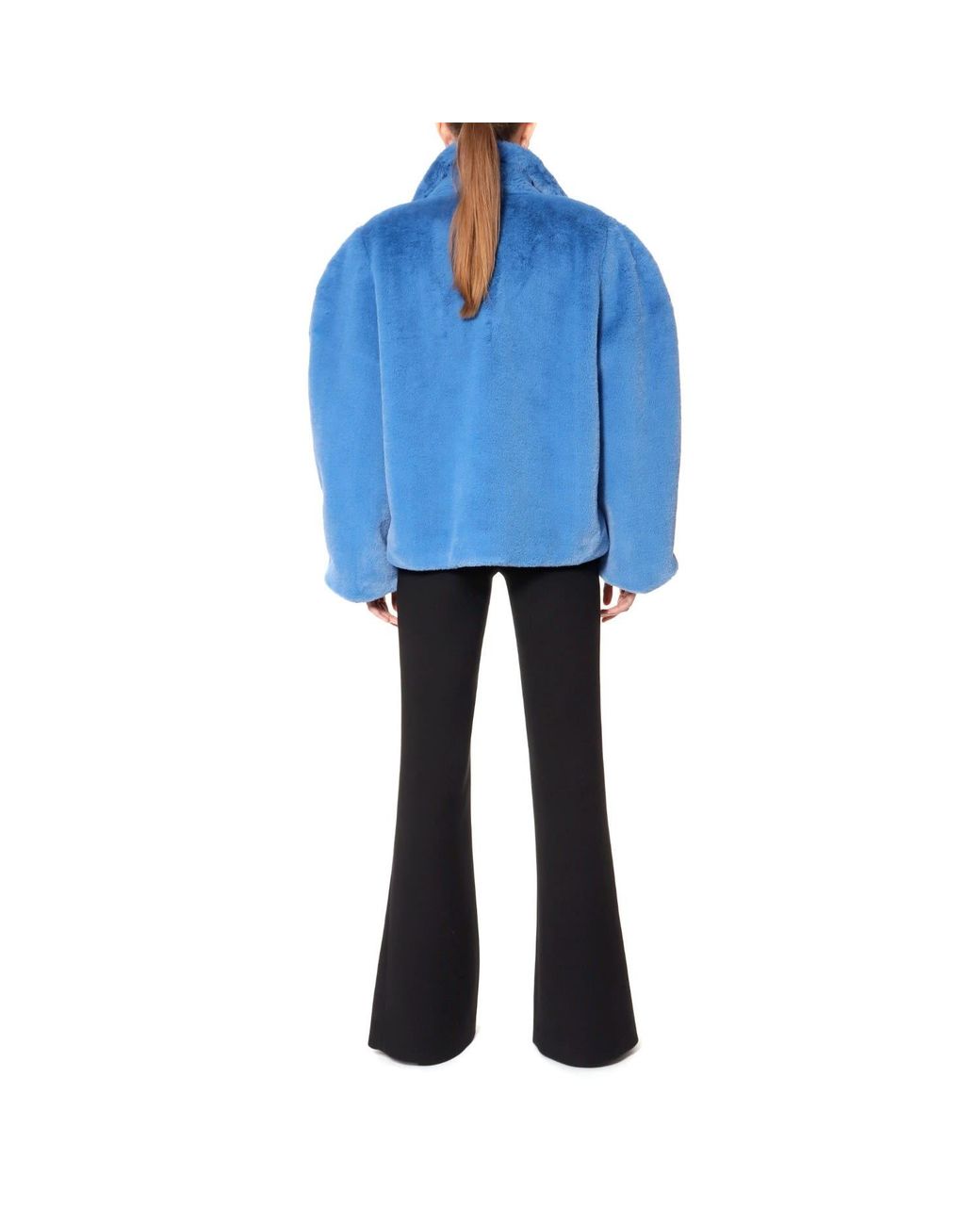 AGGI by HALEWSKI Blue Faux Fur Gigi Azure