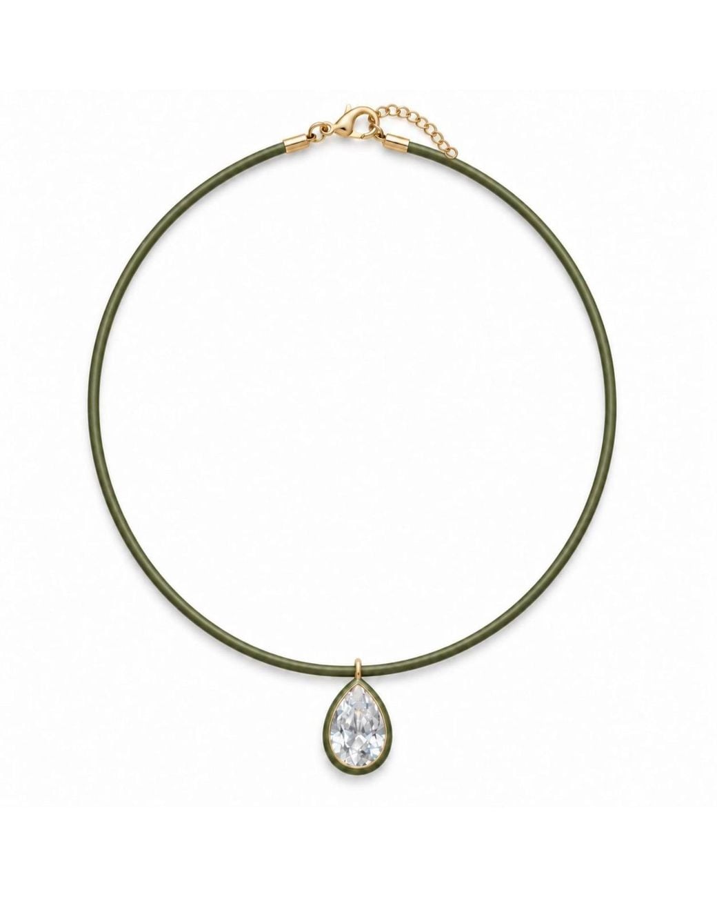 SHYMI Metallic Color Cord Pendant Necklace