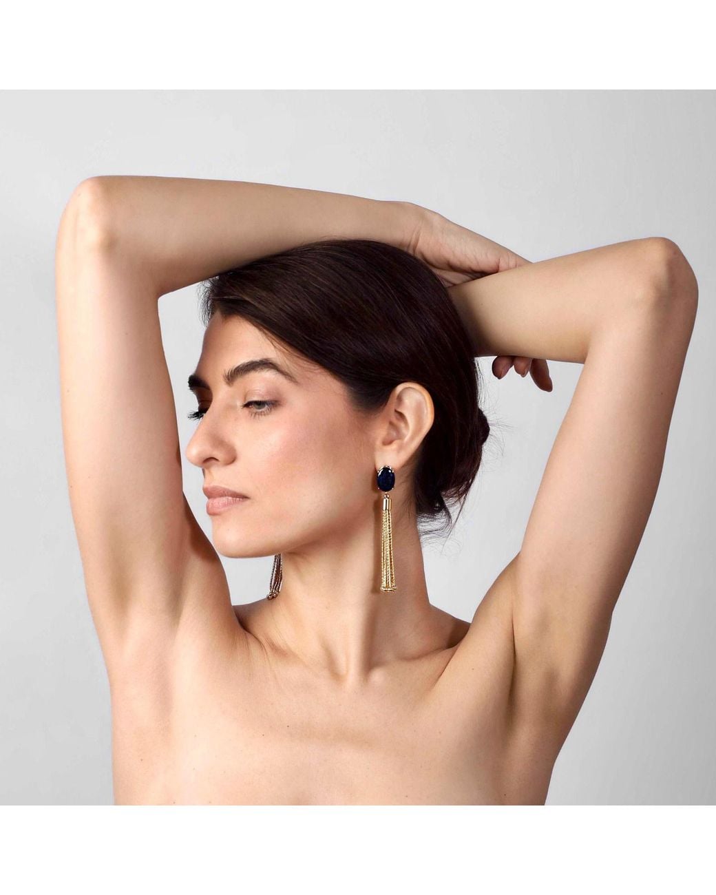 Crystalline Jewellery Metallic Cascade Earrings