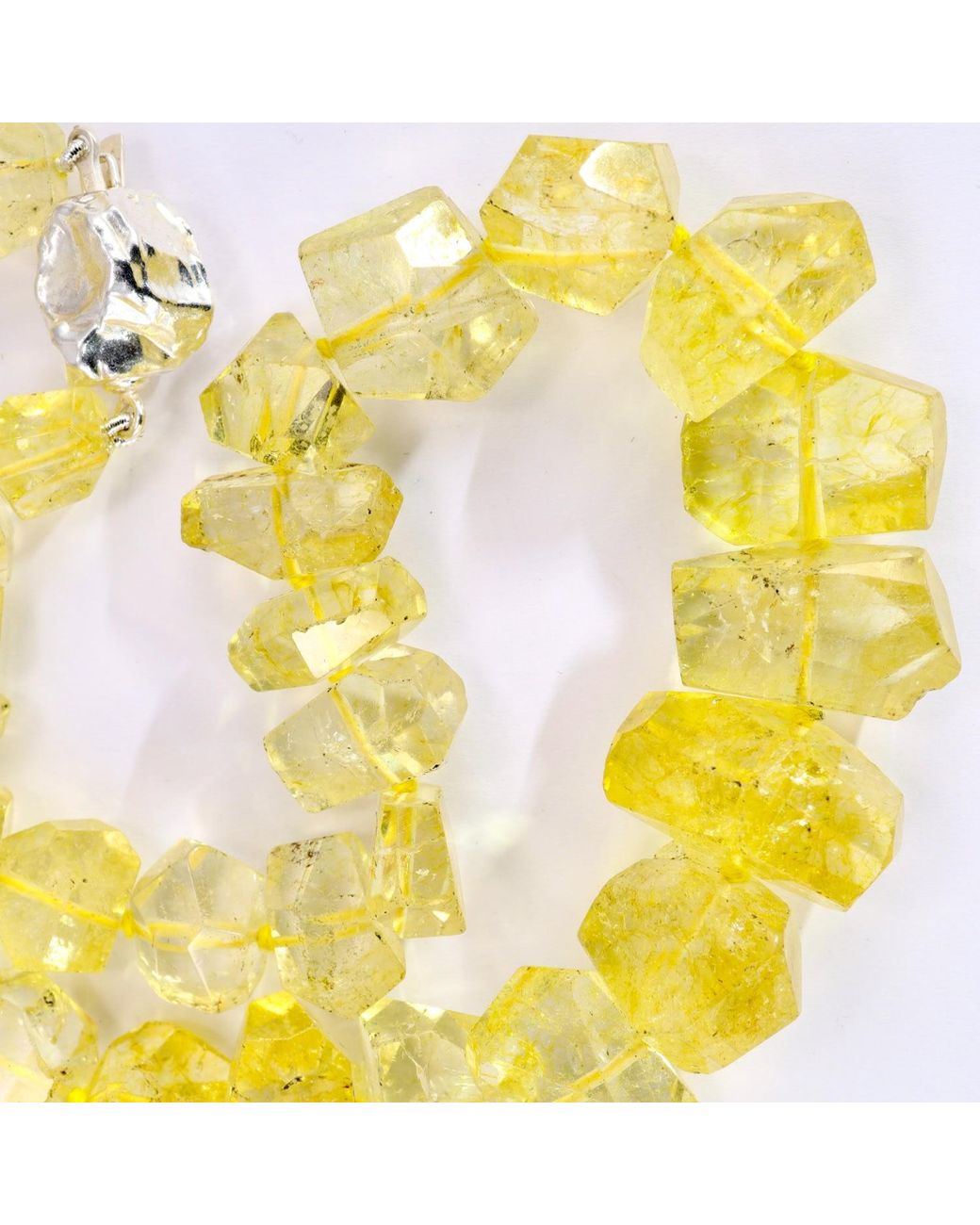Mineralgems•Studio Metallic Citrine Quartz Statement Necklace
