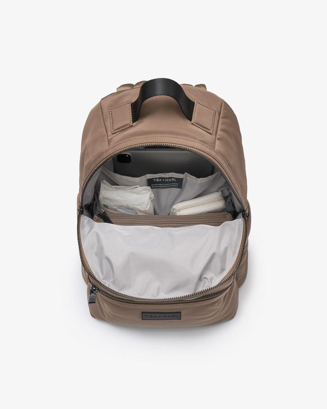 Tiba + Marl Brown Elwood 2.0 Changing Backpack Mocha