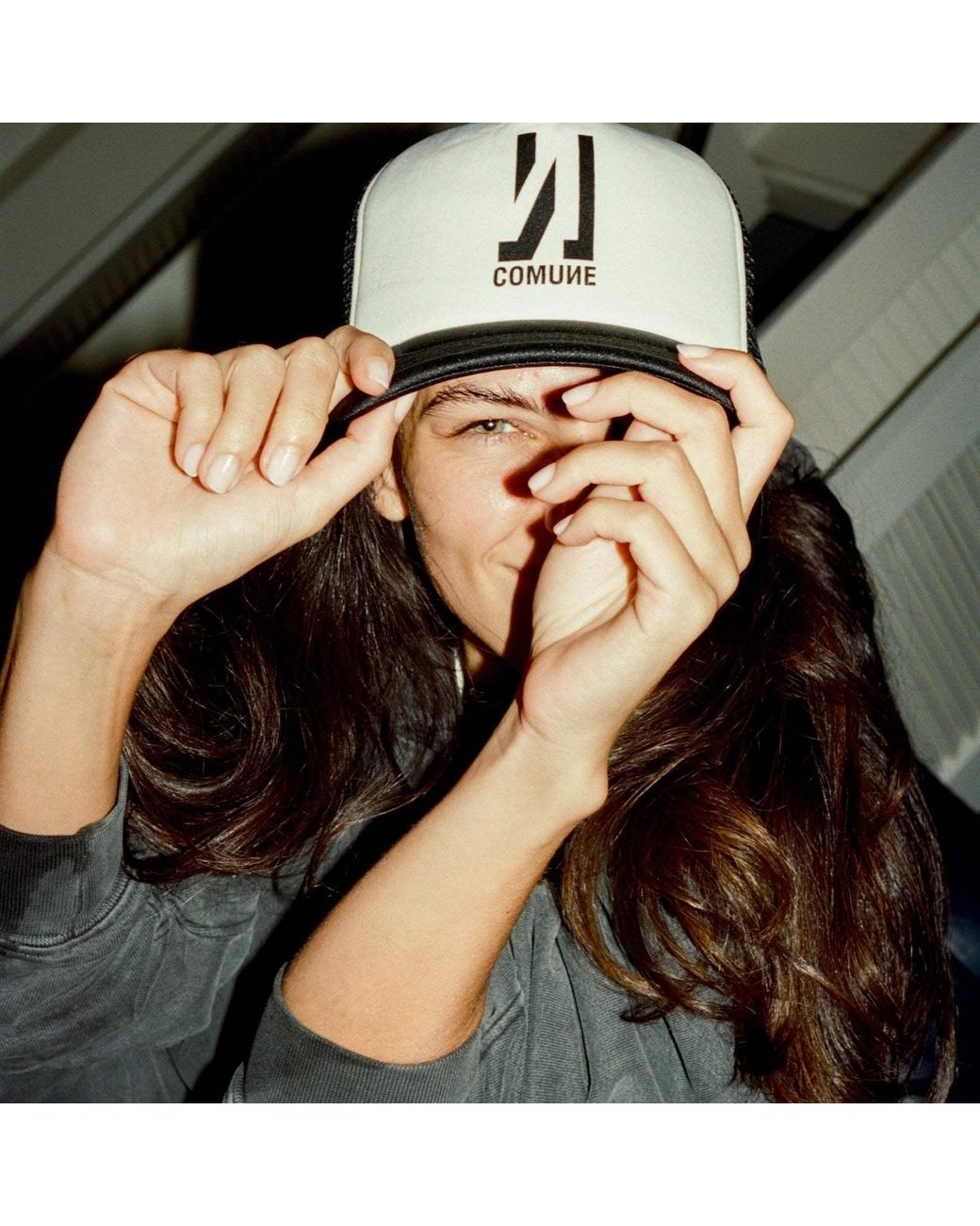 Comune Black Icon Active Trucker Hat for men