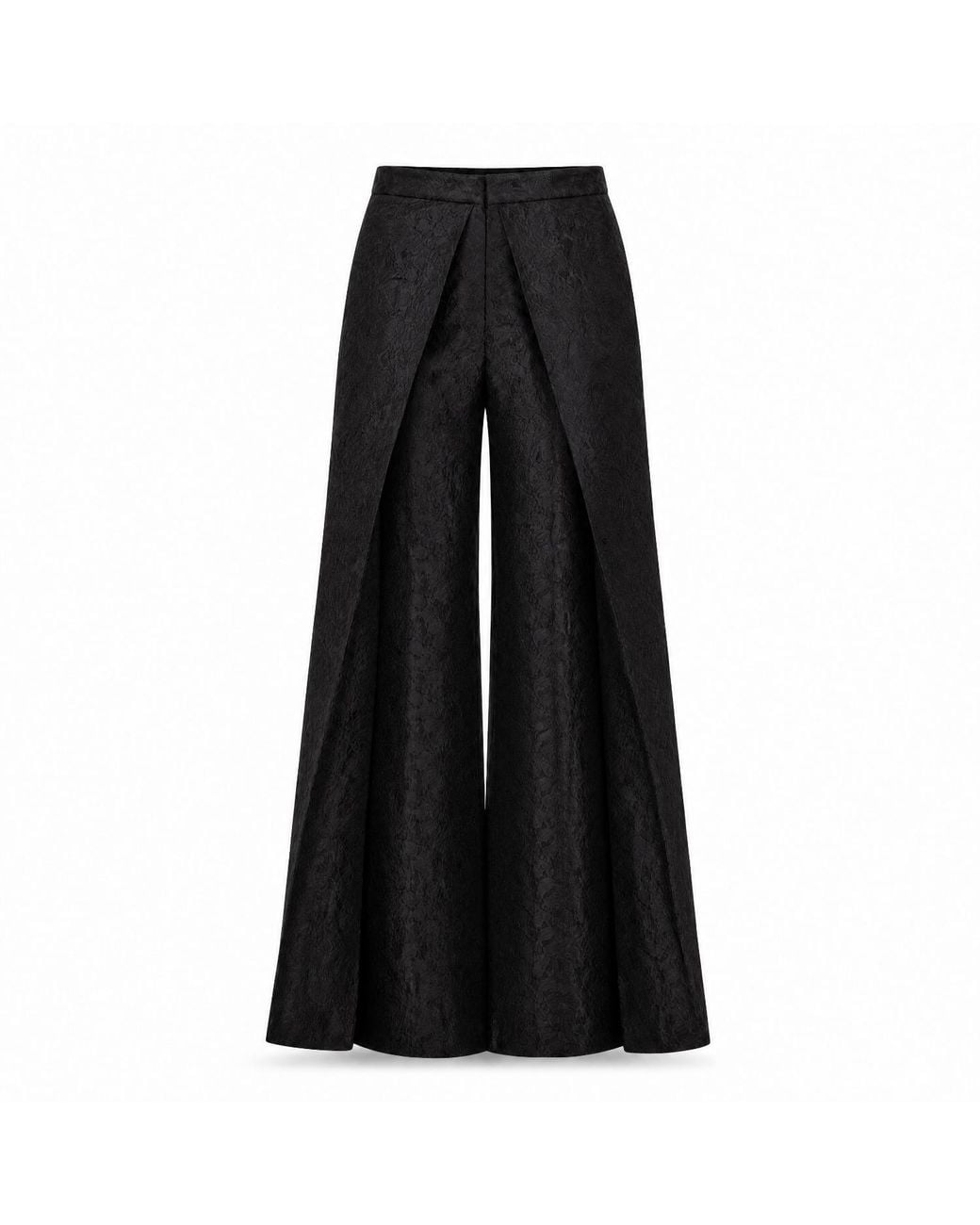 Silk and Bears Black Ophelia Wide Leg Palazzo Trouser