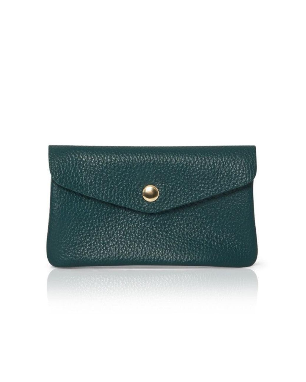 Betsy & Floss Green Medium Popper Leather Purse