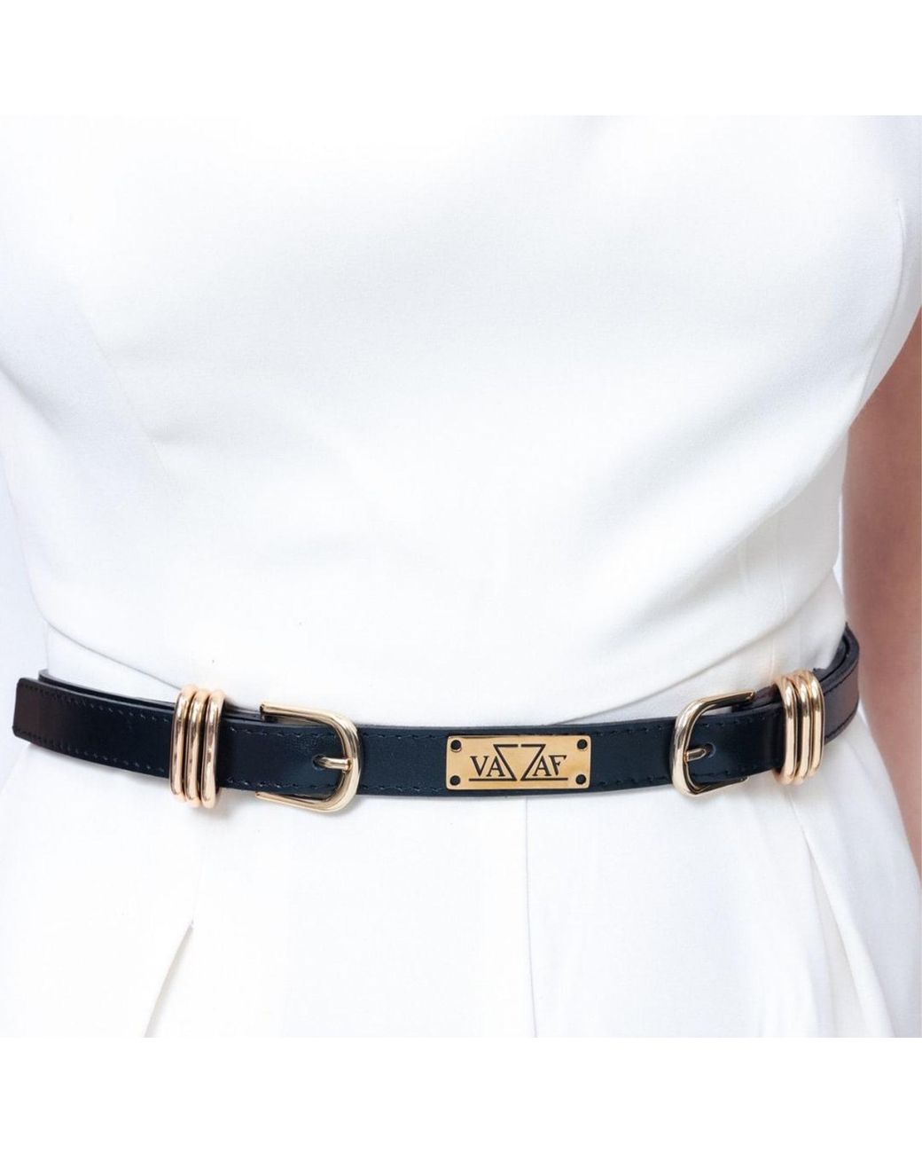 Vazaf Metallic Double Belt