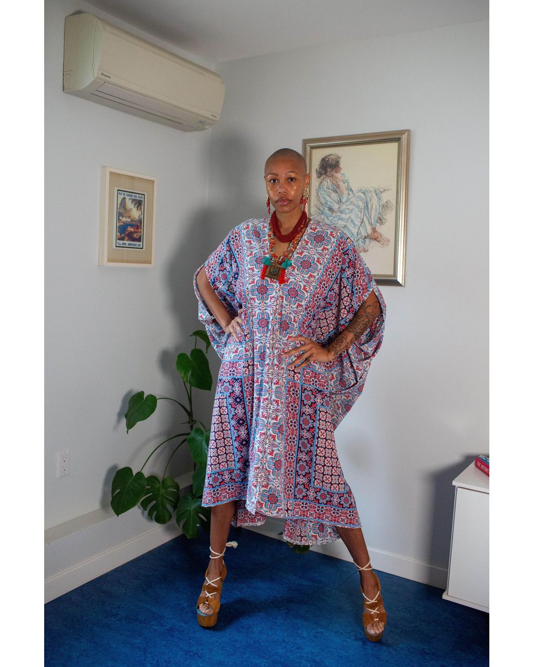 Jennafer Grace Purple Fira Nouveau Caftan