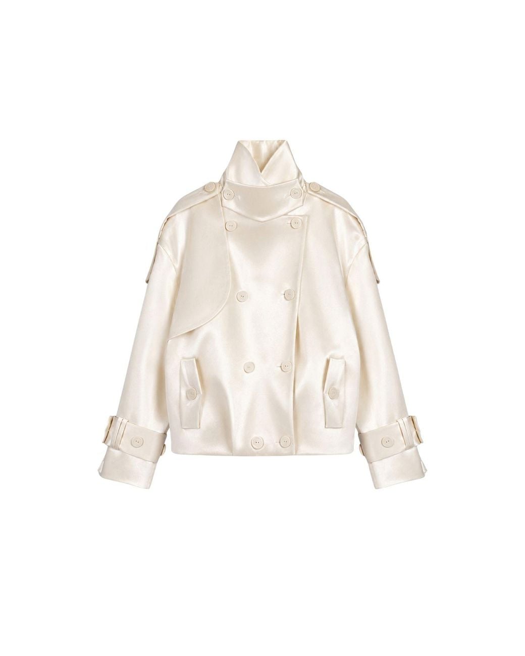 Nocturne Natural Neutrals Oversized Double Breasted Trench Coat