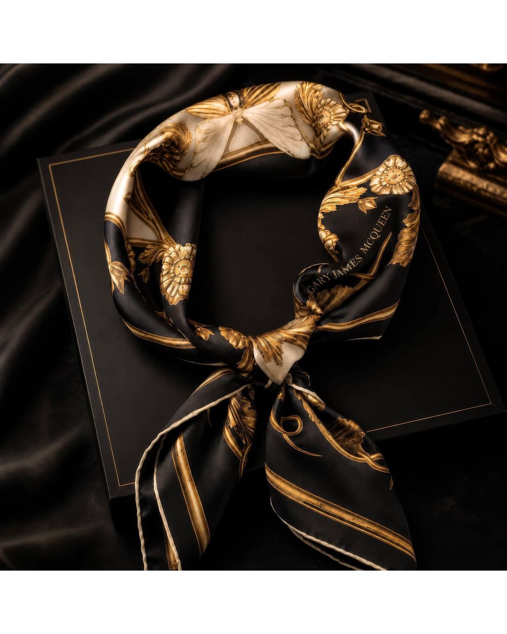 Garyjamesmcqueen Black The Midas Skull Foulard