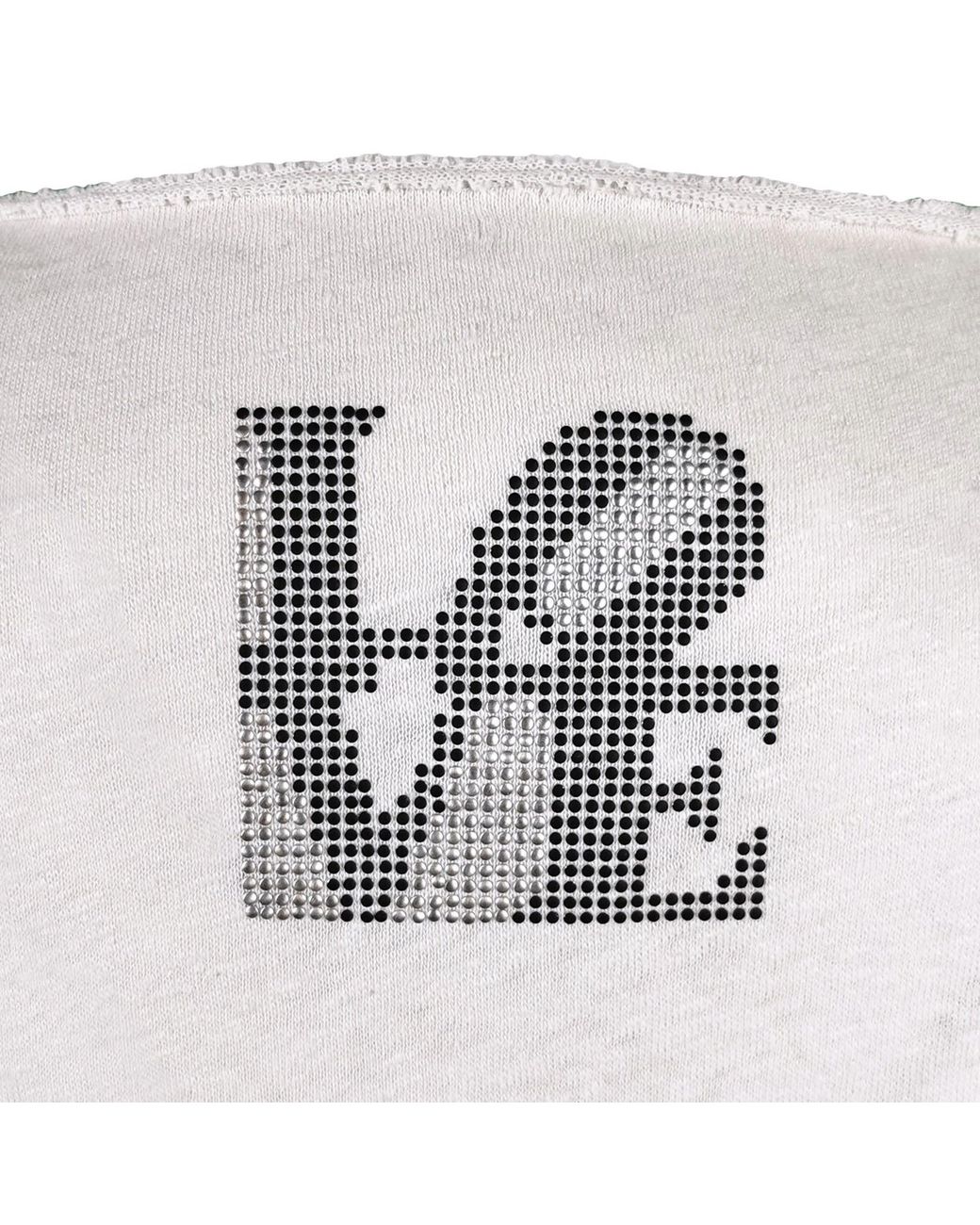 Lalipop Design Gray Long Sleeve T-Shirt With A Rhinestone Love On The Back