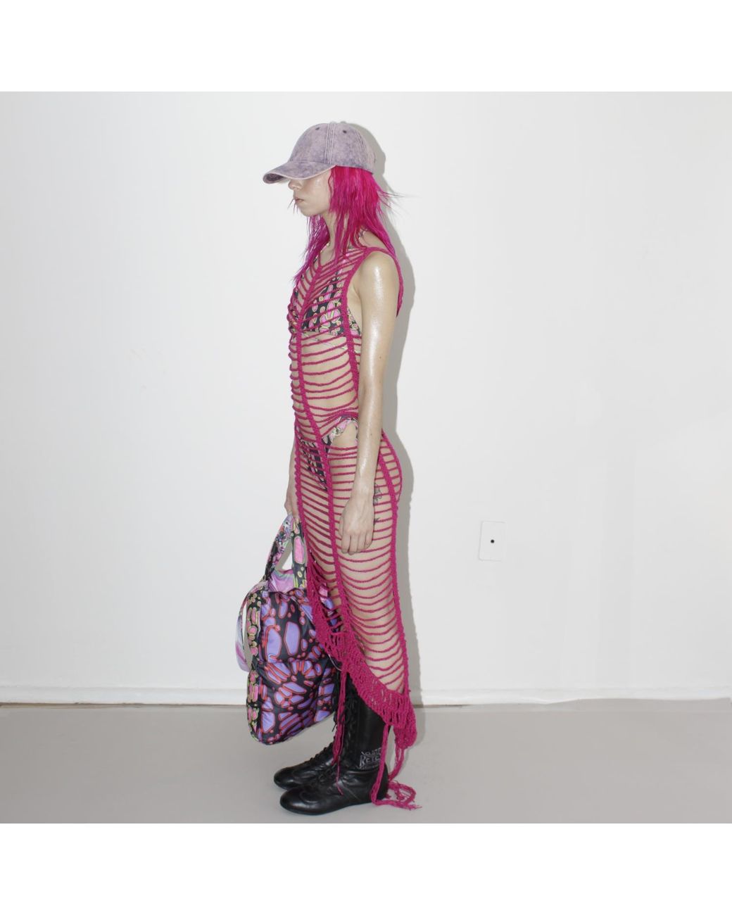 Paloma Lira Purple Beach Puffy Bag