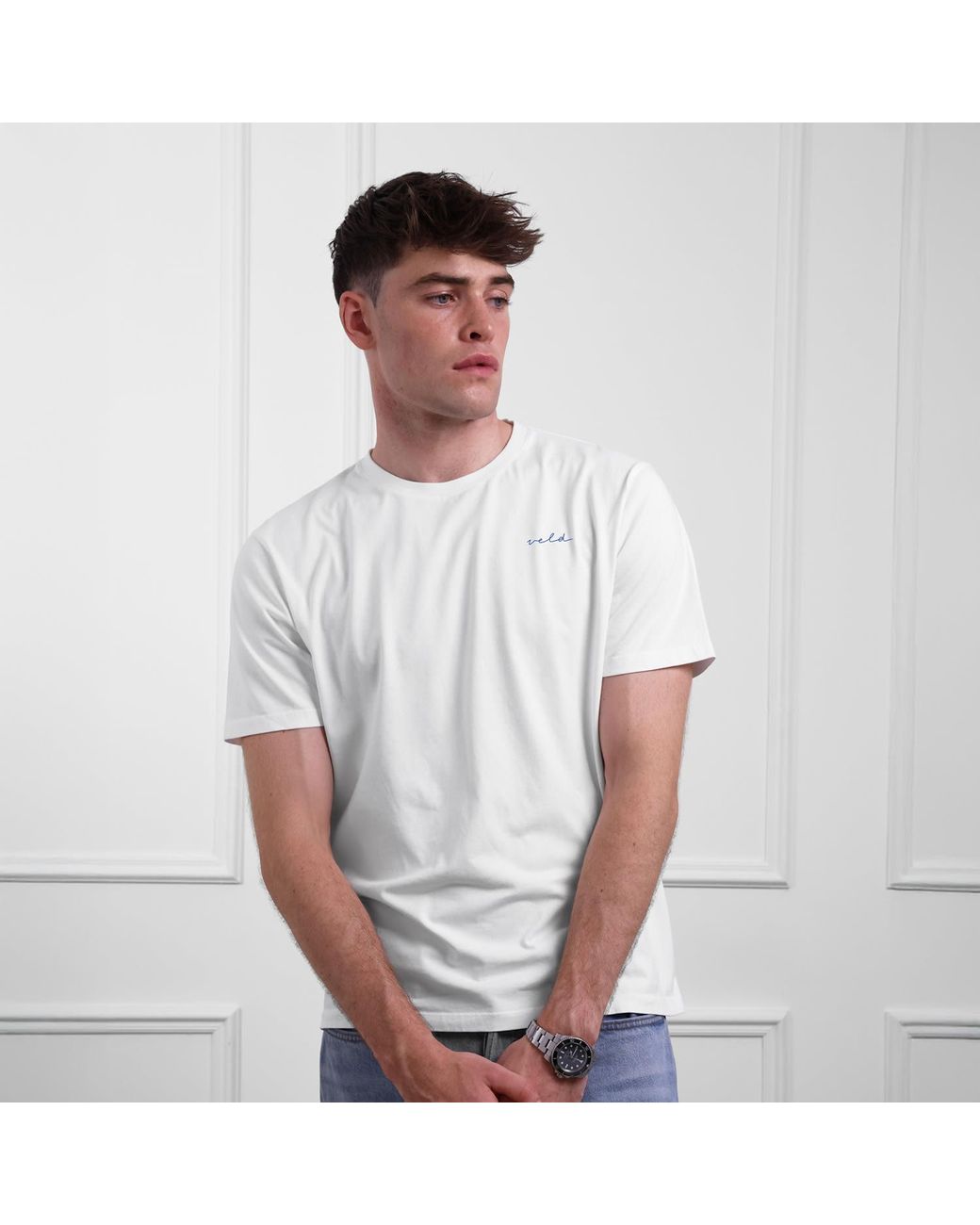 VLD White Mulholland Waves T-Shirt for men