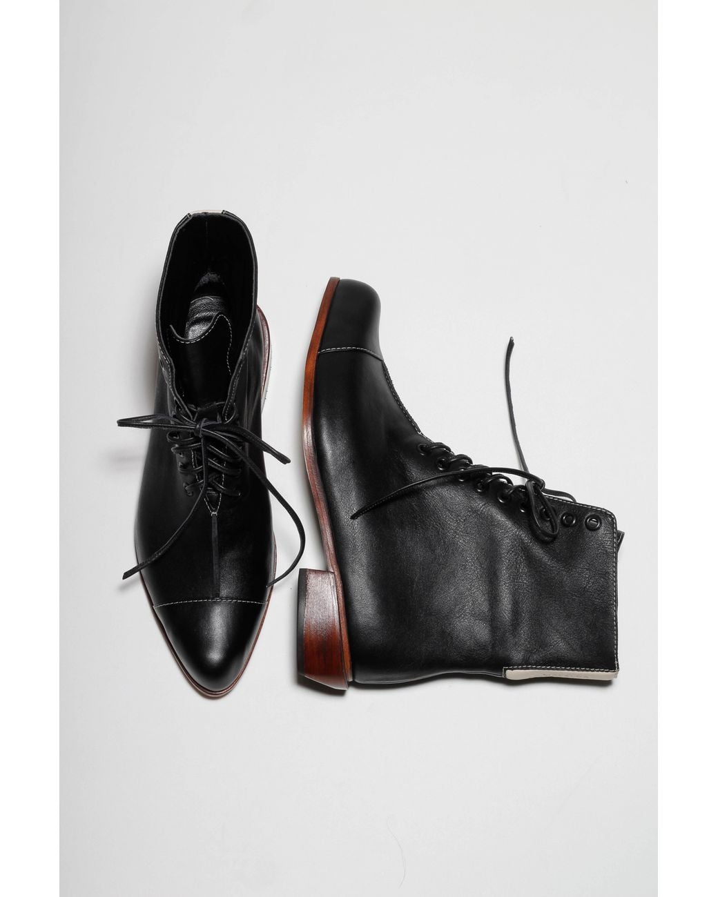 Mafalda Black Amelie Pointy Toe Ankle Boots