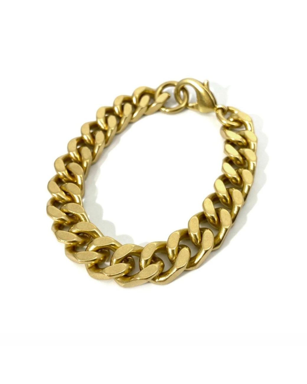 Rachel Nathan Metallic Chain: Thick Curb Slim Bracelet