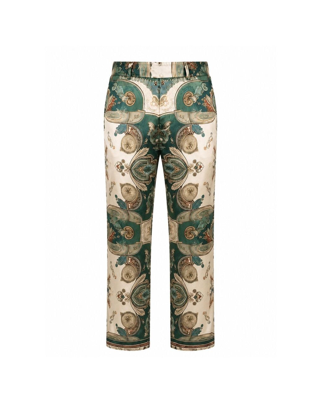 Hustle Green Welcome To Miami Satin-Pants for men