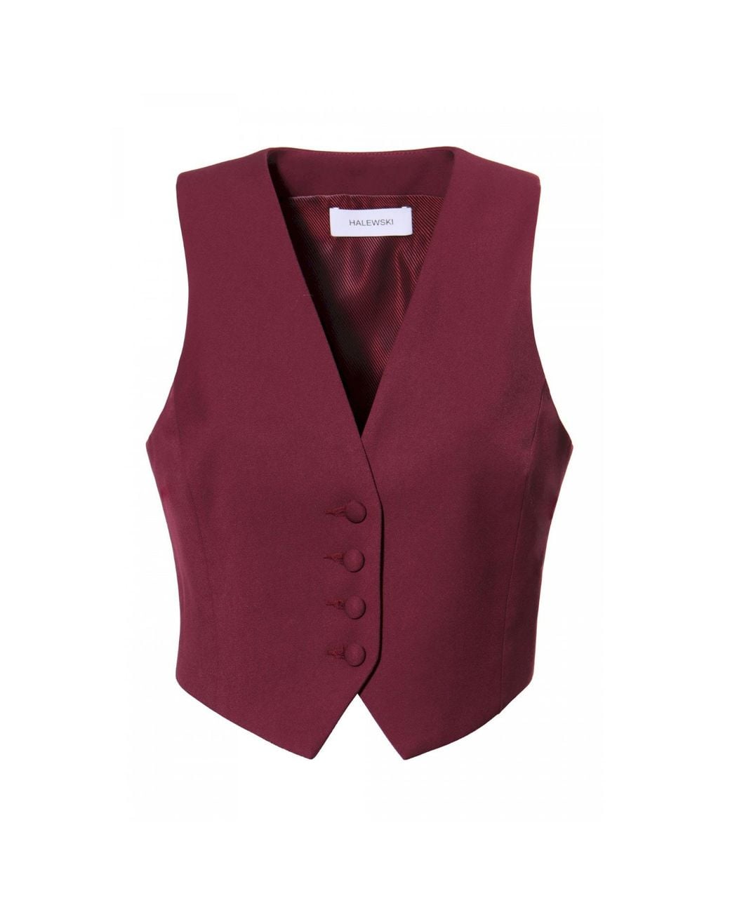 AGGI by HALEWSKI Red Sylvia Burgundy Wine Vest