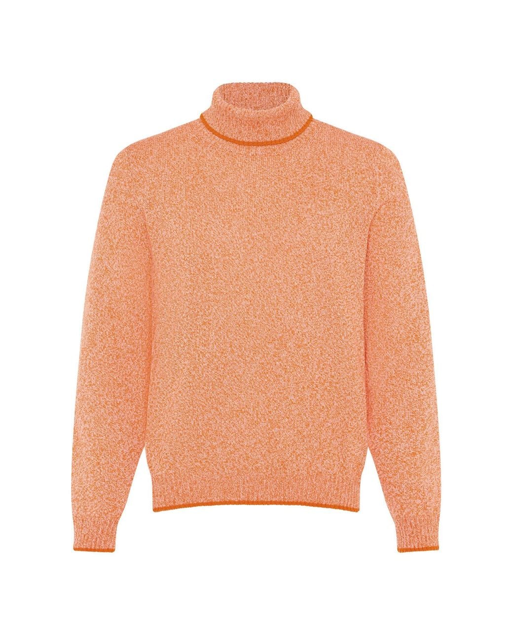 INGMARSON Orange Speckled Wool & Cashmere Rollneck for men
