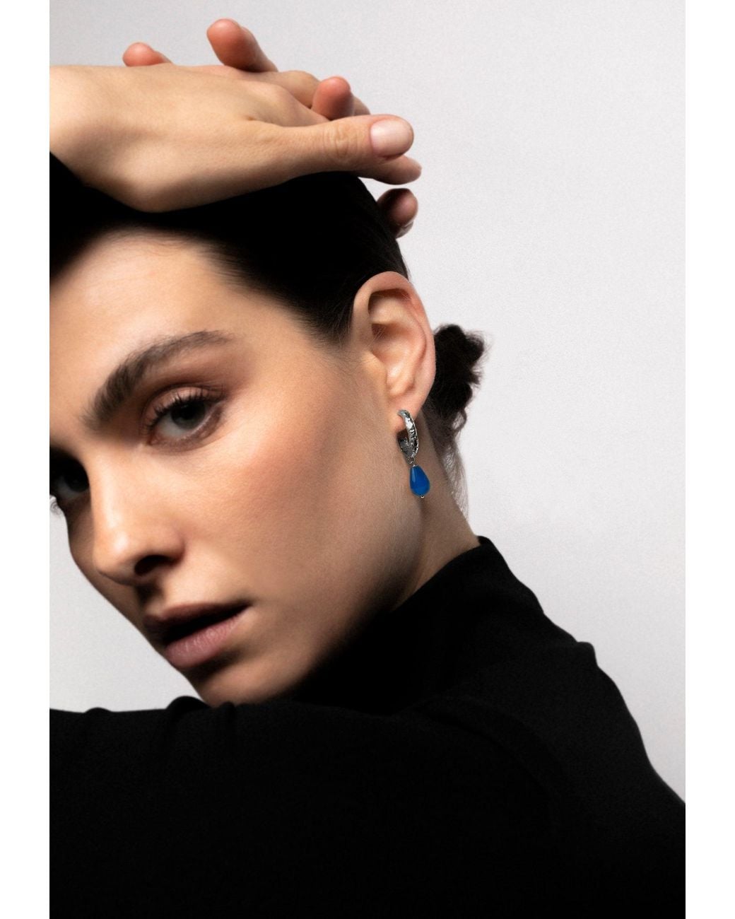 Lavani Jewels Blue Sadie Hoops