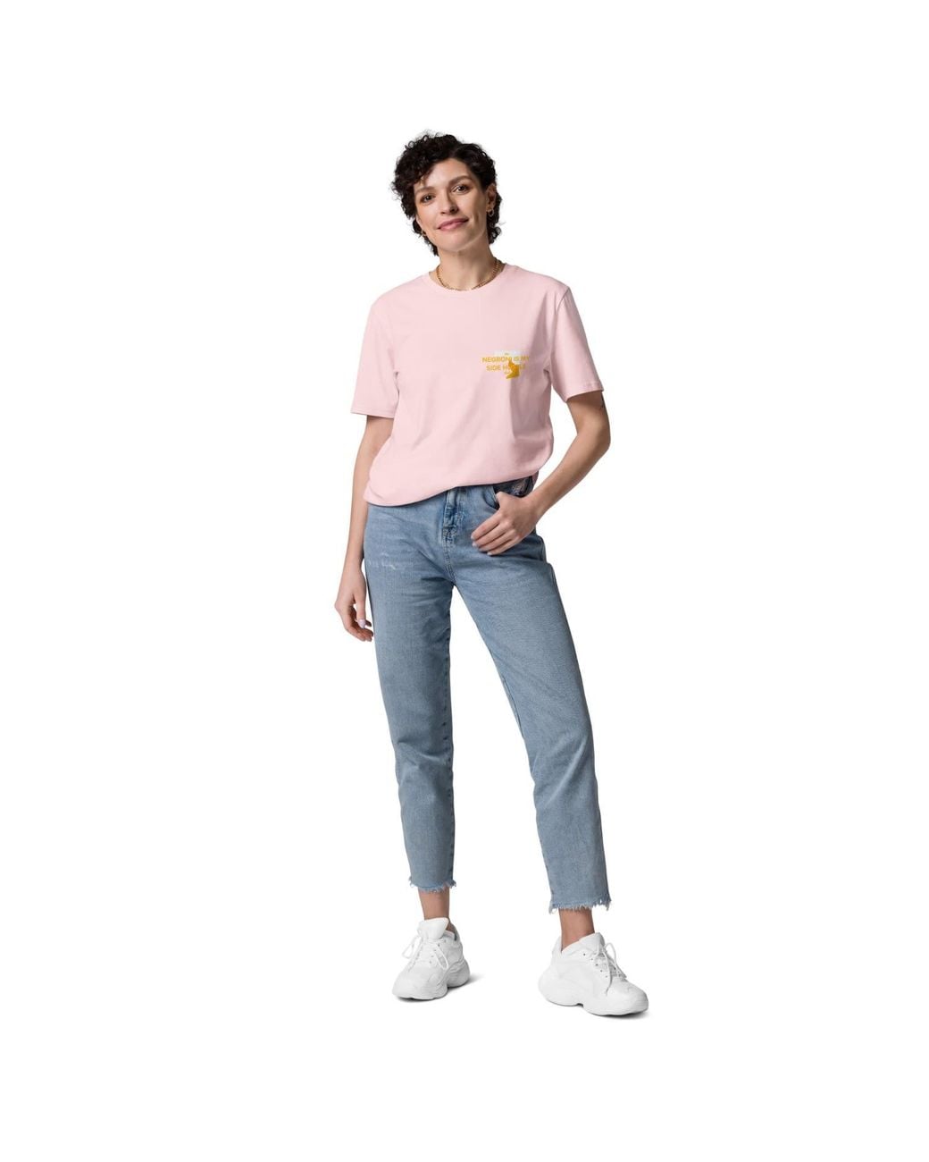 Anchor and Crew Pink Cotton Negroni Is My Side Hustle Club Organic Cotton T-Shirt
