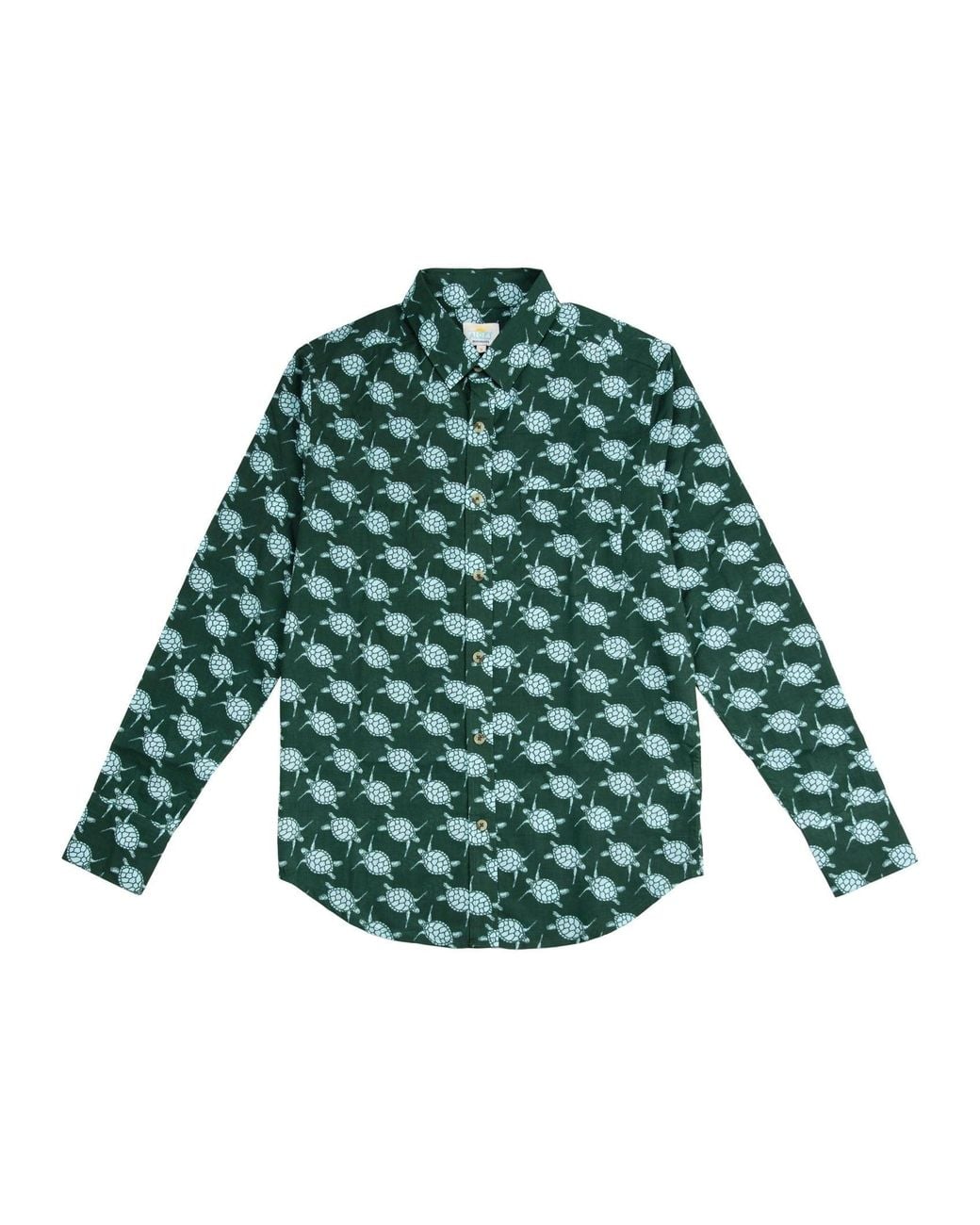 ALOFT Green Opal Turtle Beach Shirt for men