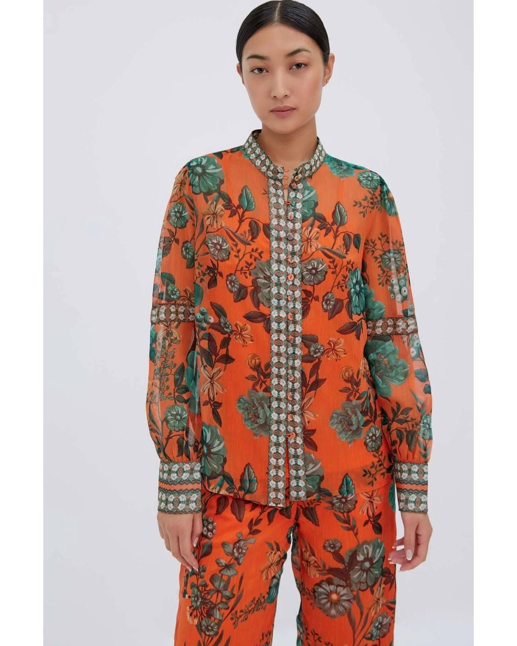 Raishma Orange Aspen Shirt