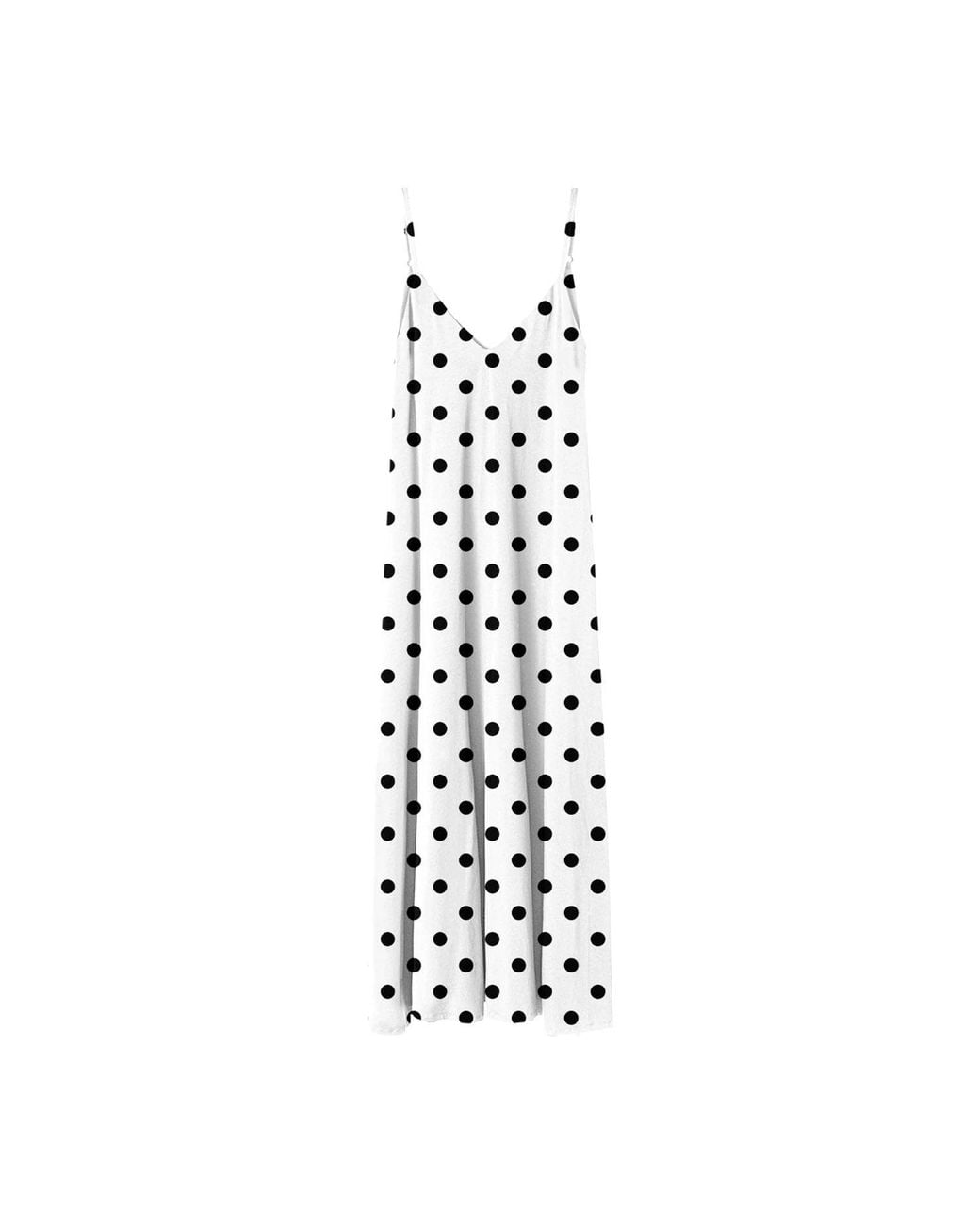 Aloha From Deer White Polka Dots Maxi Dress