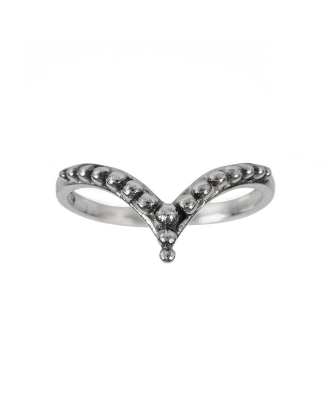Charlotte's Web Jewellery Metallic Raja Silver Stacking Ring