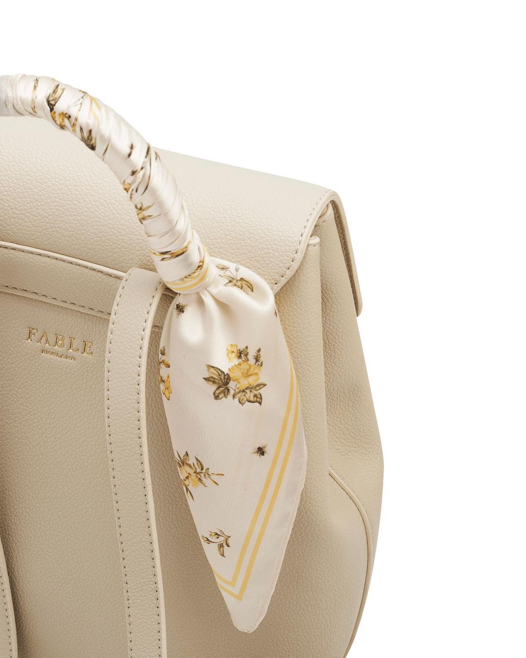 Fable England White Neutrals Laura Small Backpack