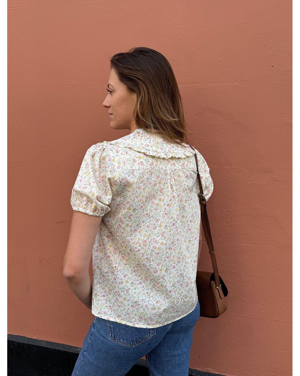 The Well Worn White The Luna Blouse – Primrose