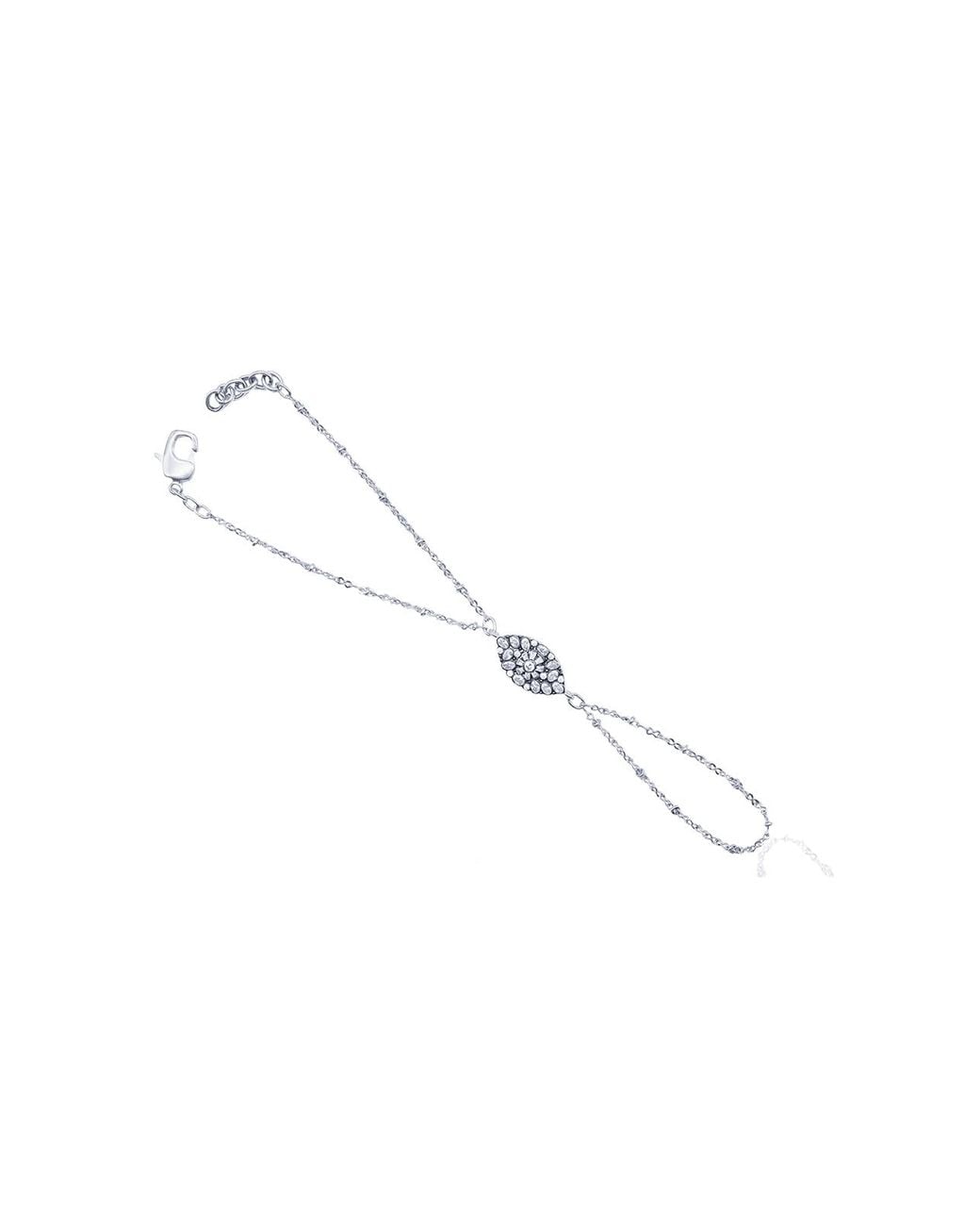 Bayemeyc Metallic Mirar Hand Chain Bracelet
