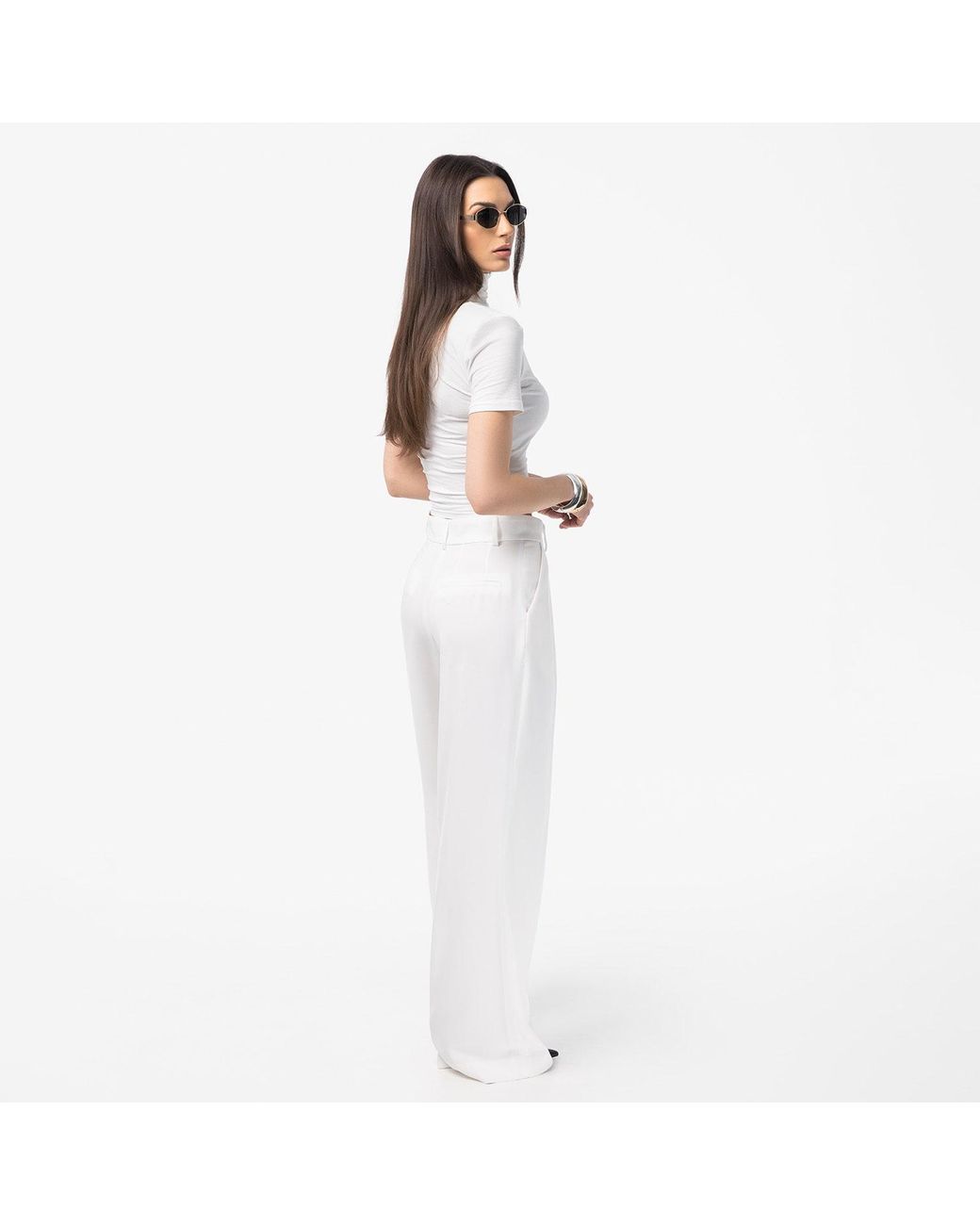 Mandragora White Naia Trousers