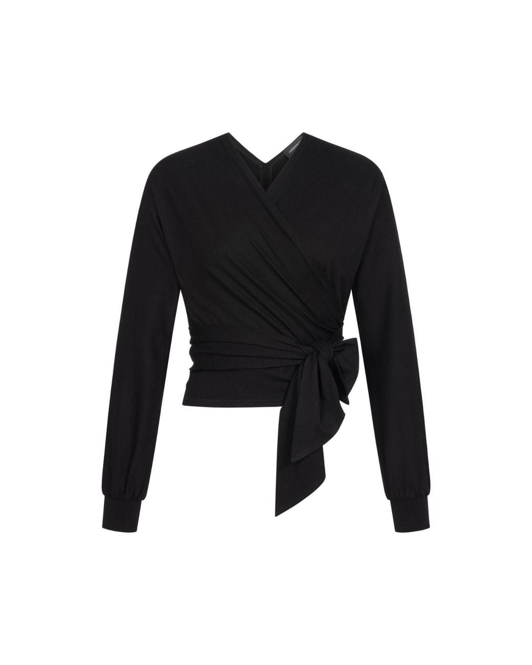 Marianna Déri Black Wrap Shirt