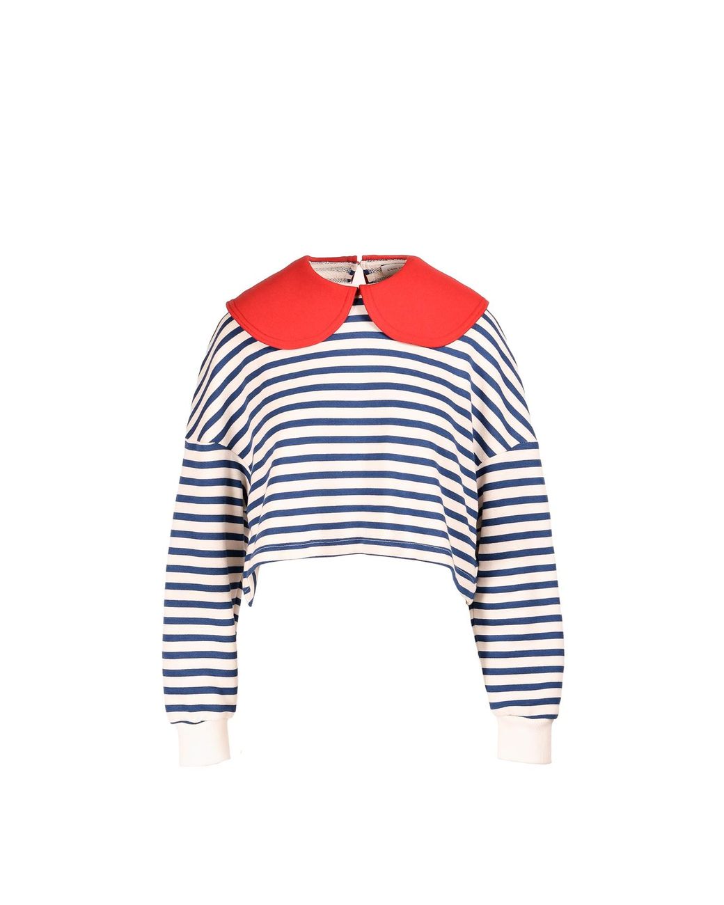 Ioana Ciolacu Red Striped Orchid Sweatshirt