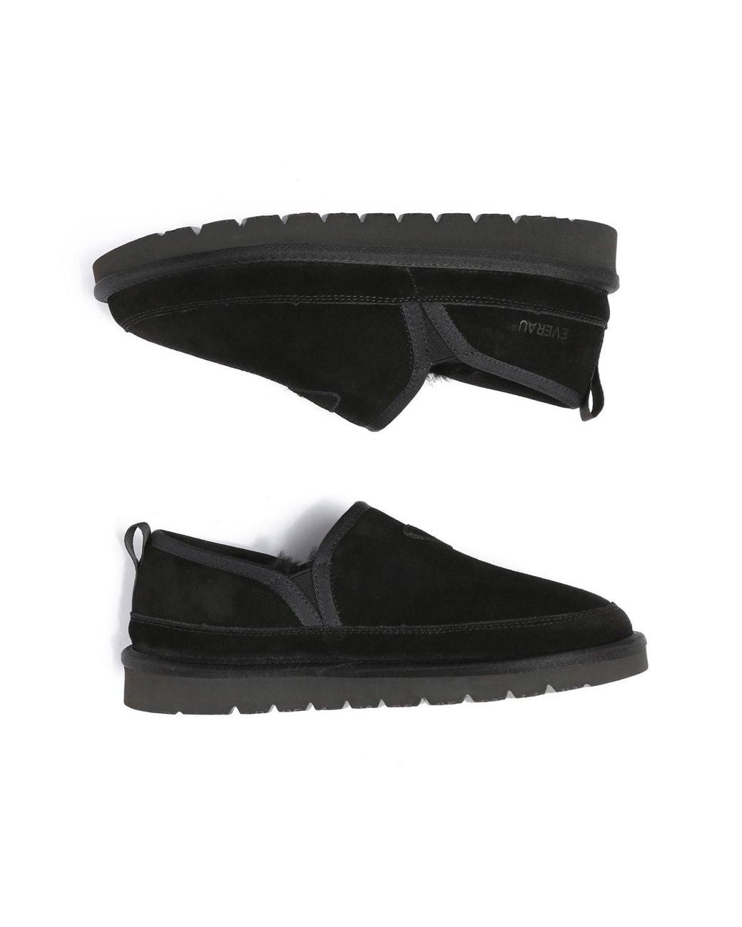 EverAu Australia Black Galah Slip On for men