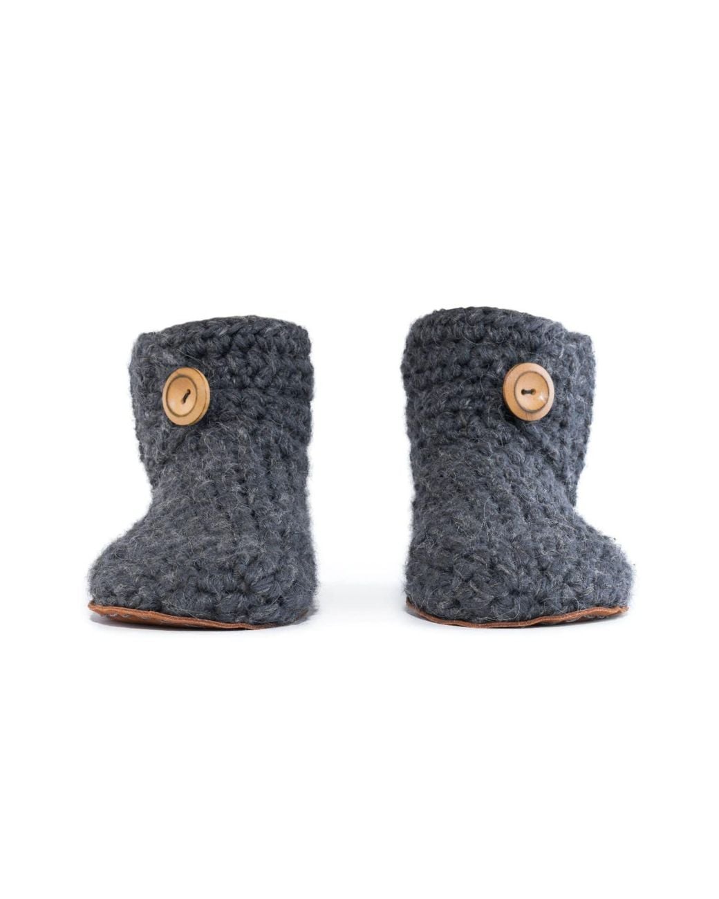 Kingdom of Wow Blue Comfortable Wool Boot Slippers For