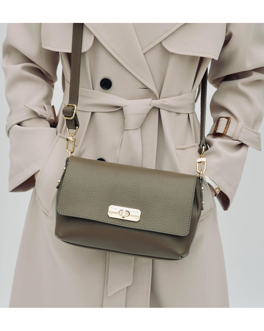 Apatchy London Brown The Maisie Midi Mink Leather Bag