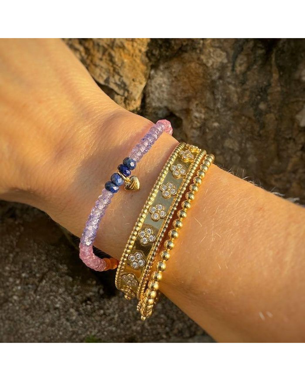 With Love Darling Metallic Equality Candy Bracelet