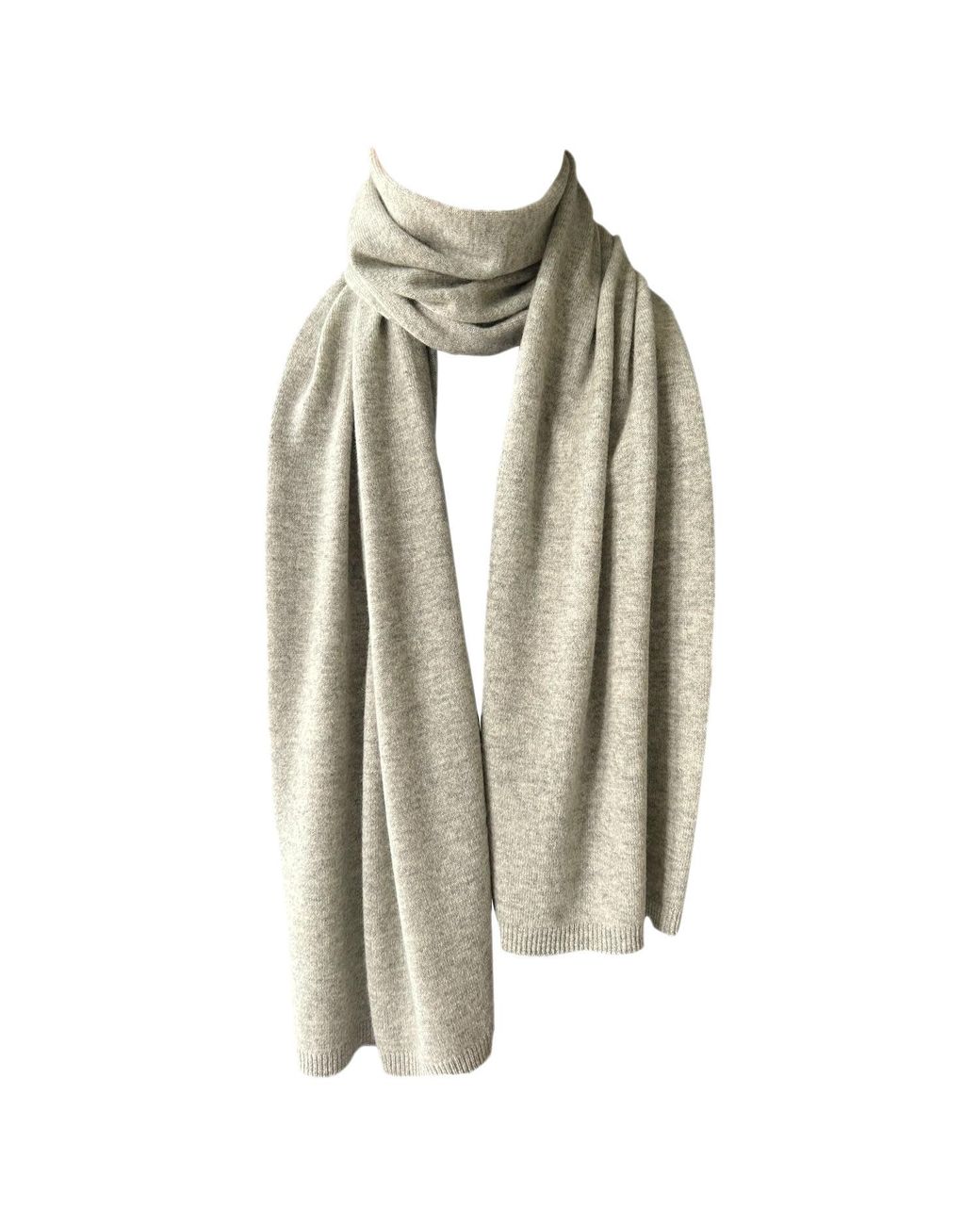 Essien & Emre Green Cashmere Scarf Marl for men