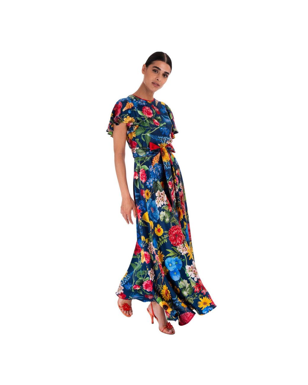 Sofia Tsereteli Blue Blossom Garden Gown With Bow