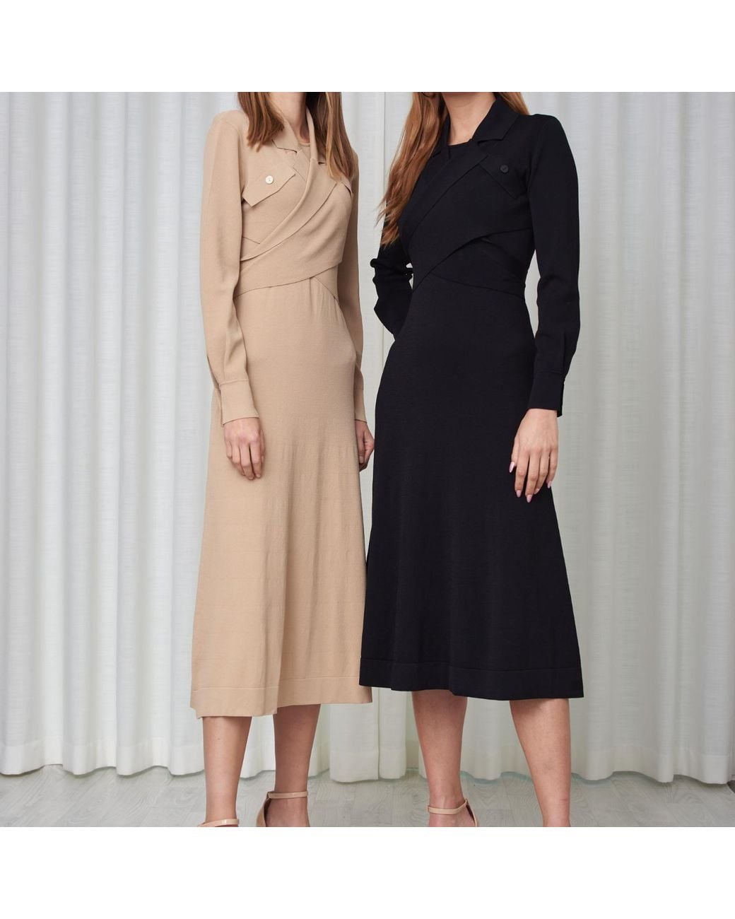 Roch Perel Natural Neutrals Knitted Two Piece Bolero Dress