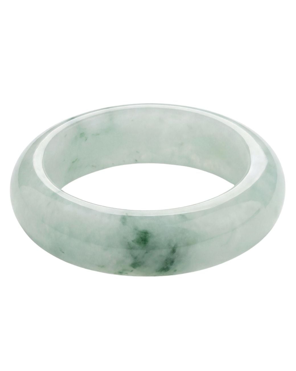 seree Koi Mottled Green, Grey, Grey, Grey, Grey, Grey Jade Ring