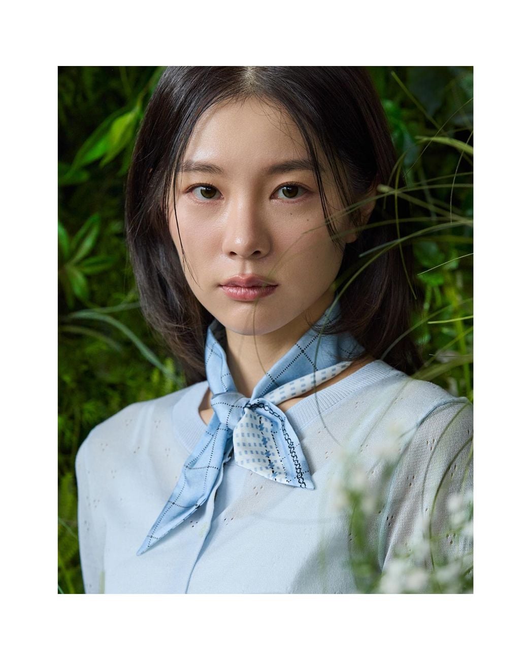 Ana Maison Blue Coco-Look Twilly Scarf