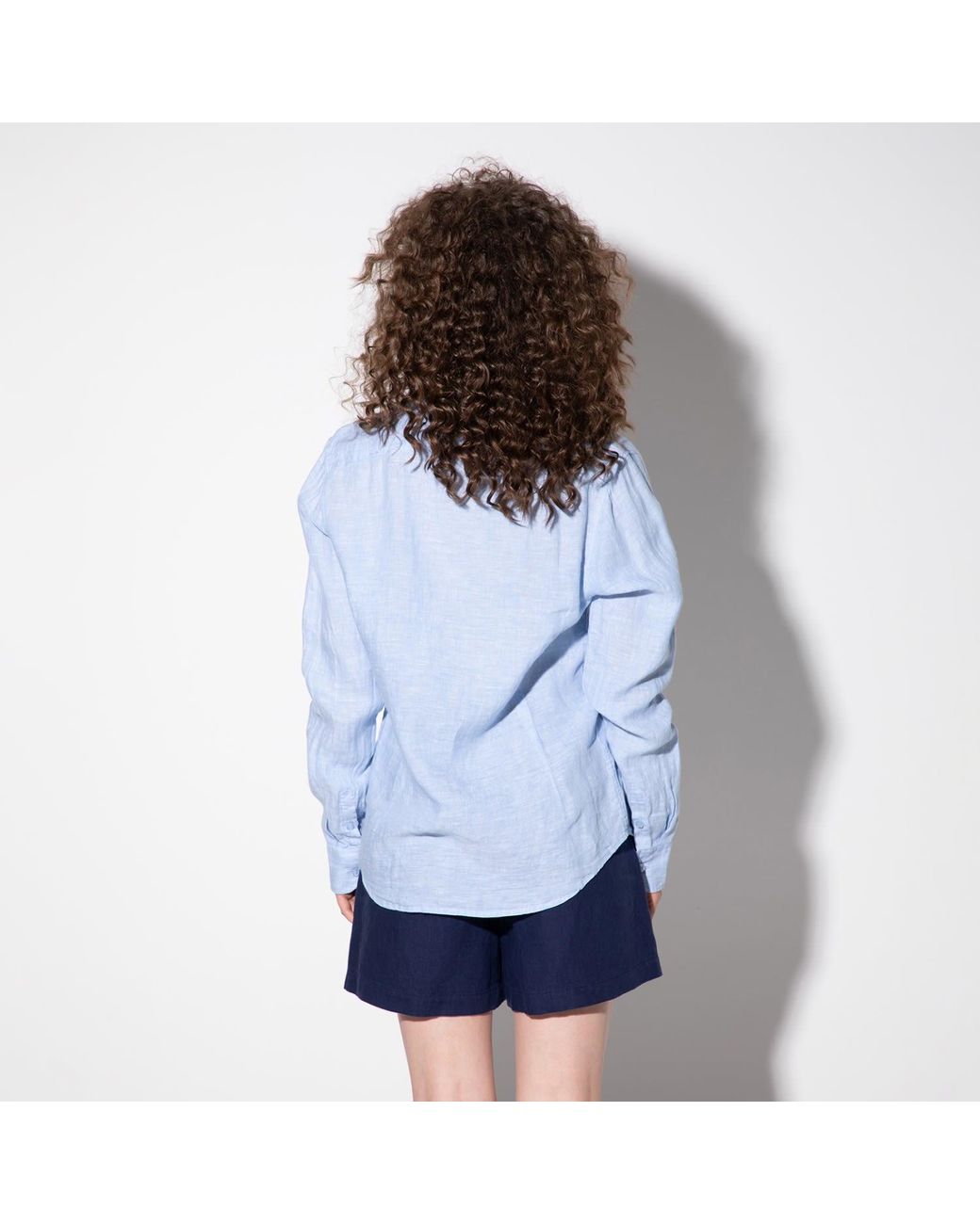 Maison Tangerine Blue Sea Linen Shirt For for men
