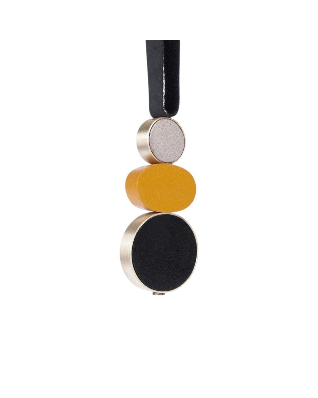 Svetlana Vukov Black Ochre Elipse Necklace