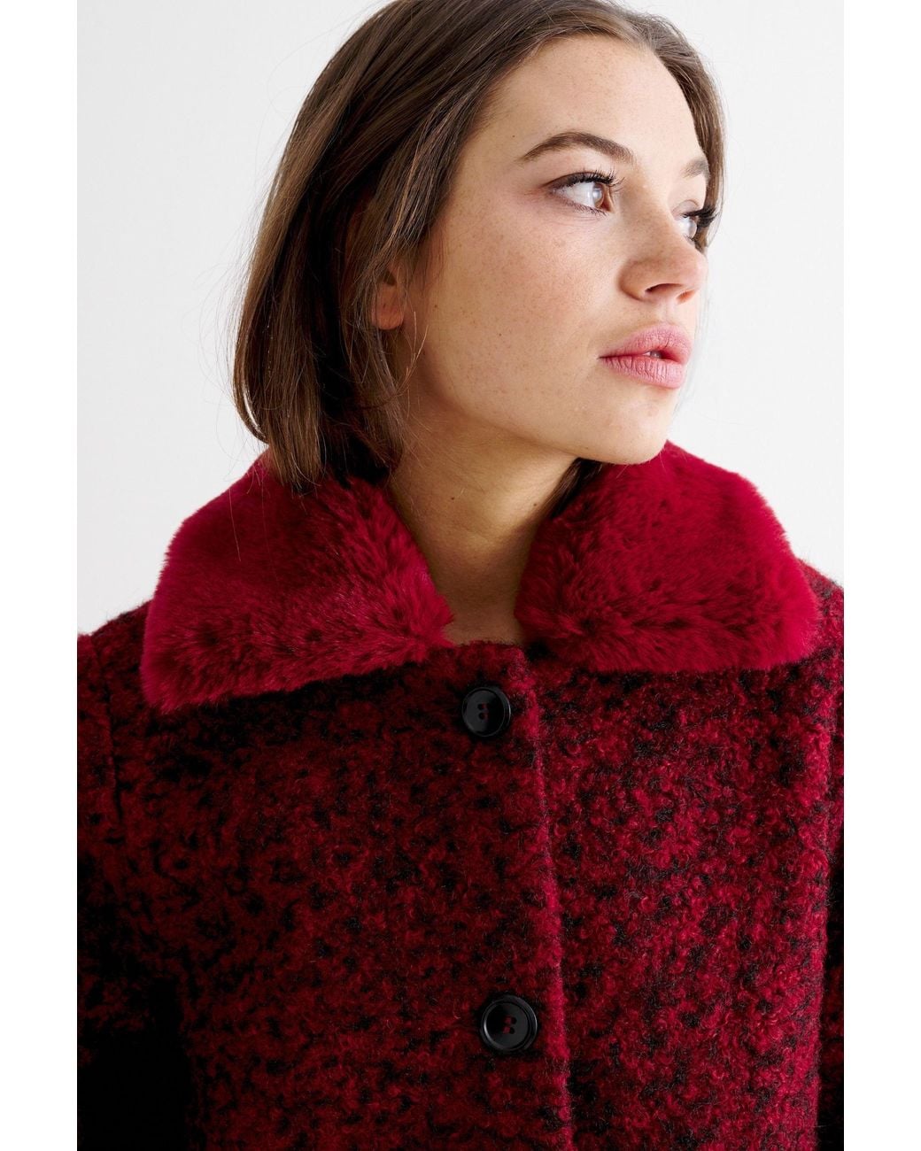 Louche Red Apple Boucle Jacket