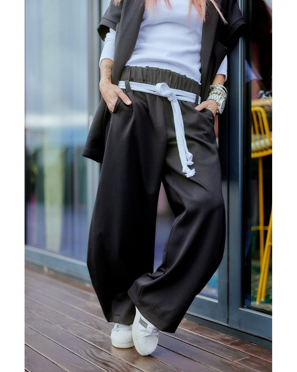 Clothes by Locker Room Black Oversized Three-Piece Set