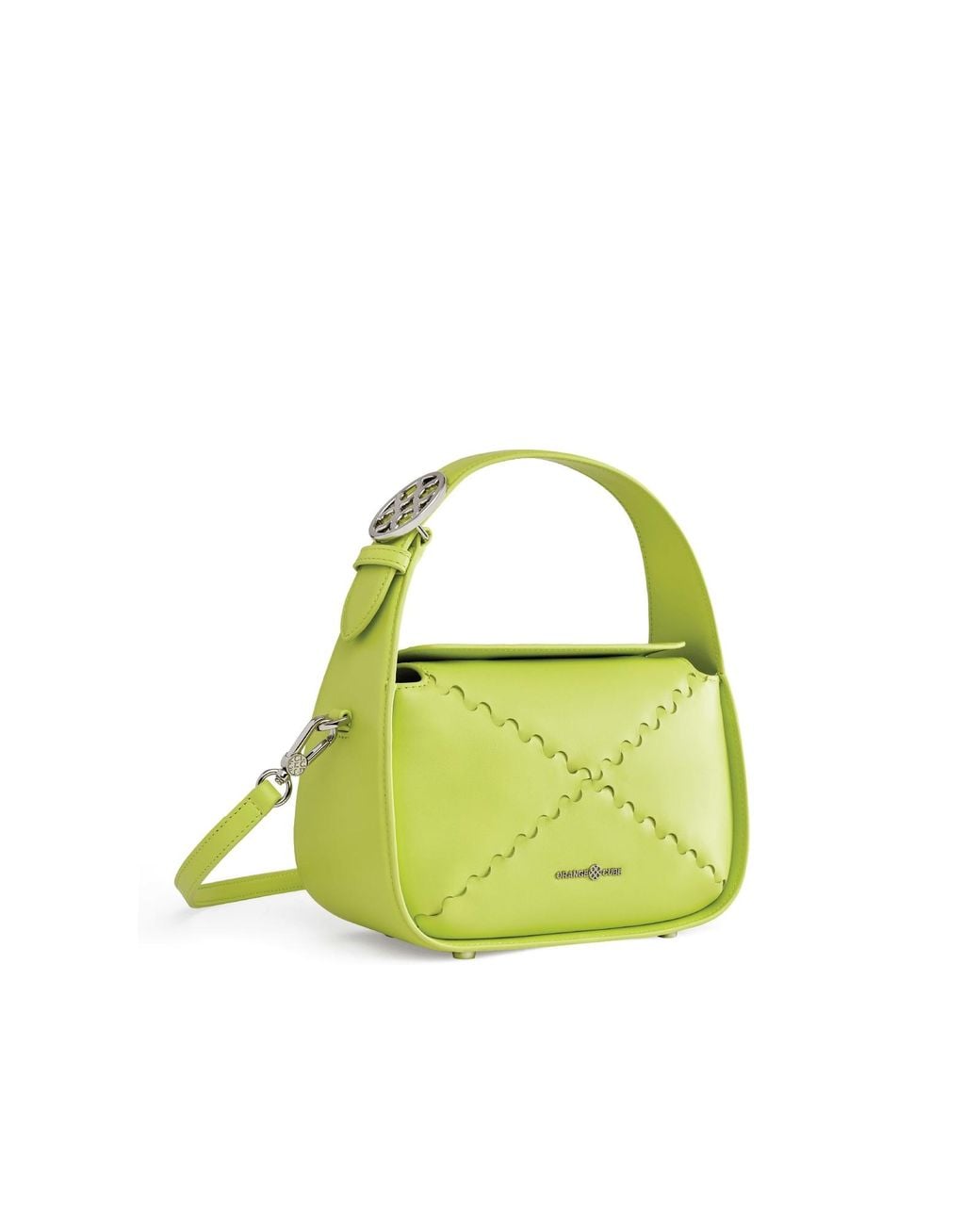 Orange Cube Green Classic Mosaic Box Bag