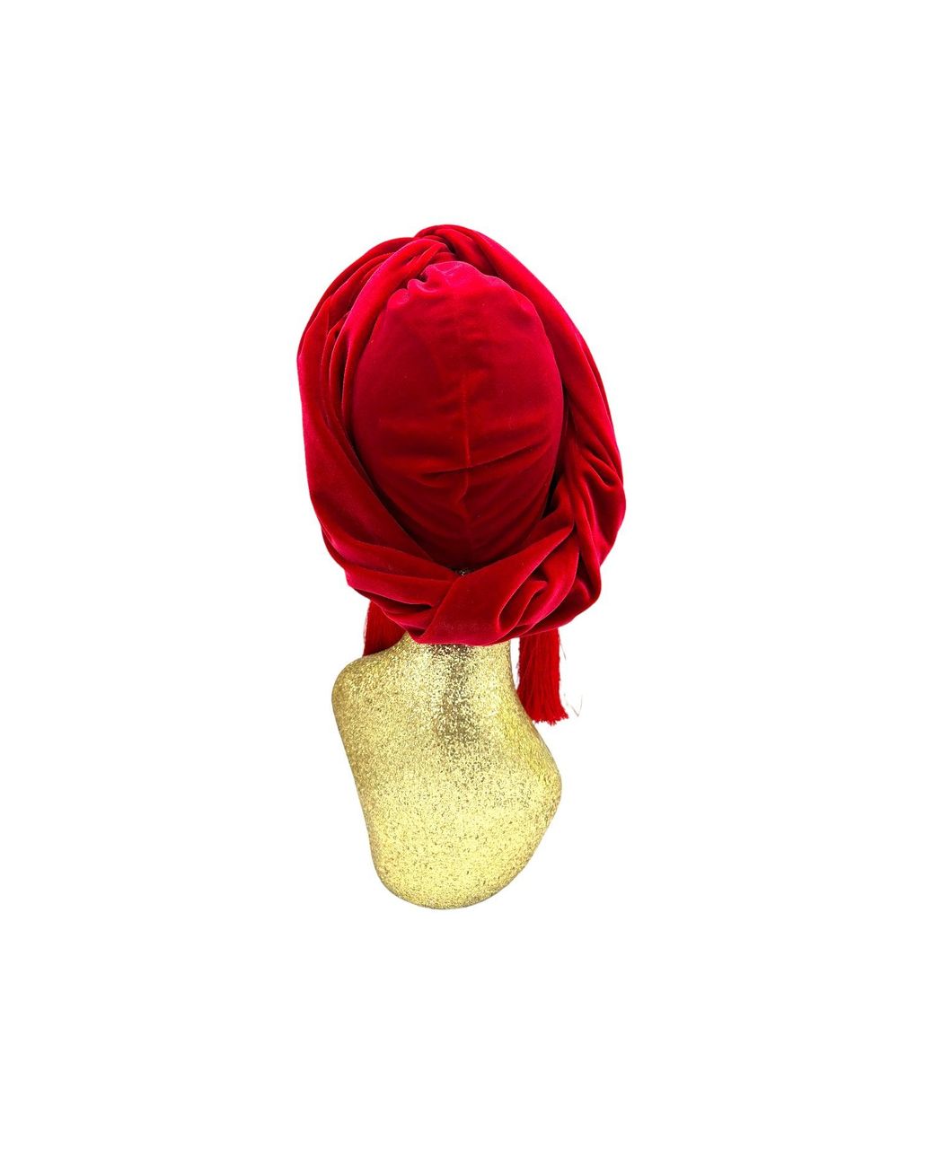 Julia Clancey Red Ruby Disco Ball Turban