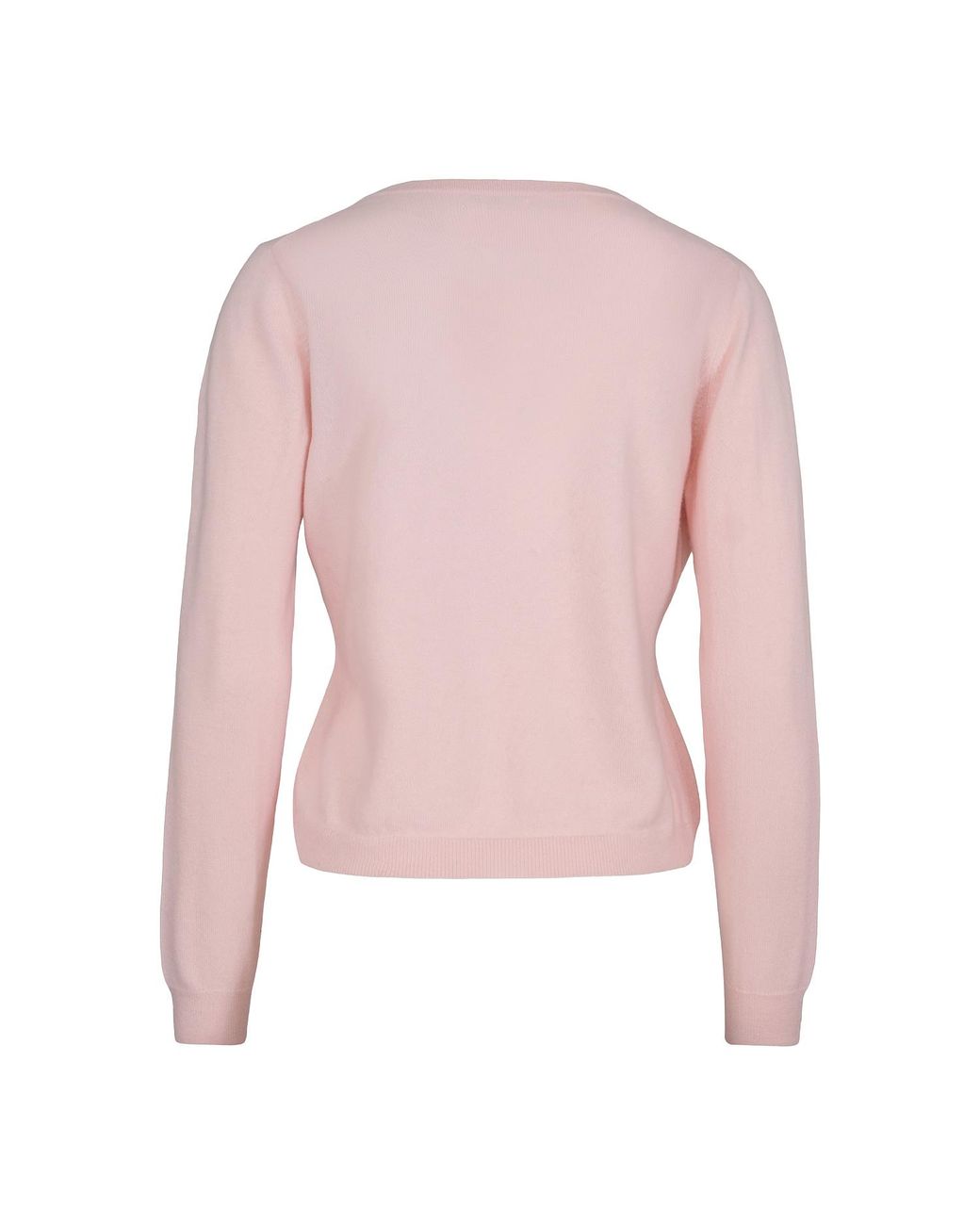 tirillm Pink Sasha Basic Cashmere Pullover With Round Neck, Powder