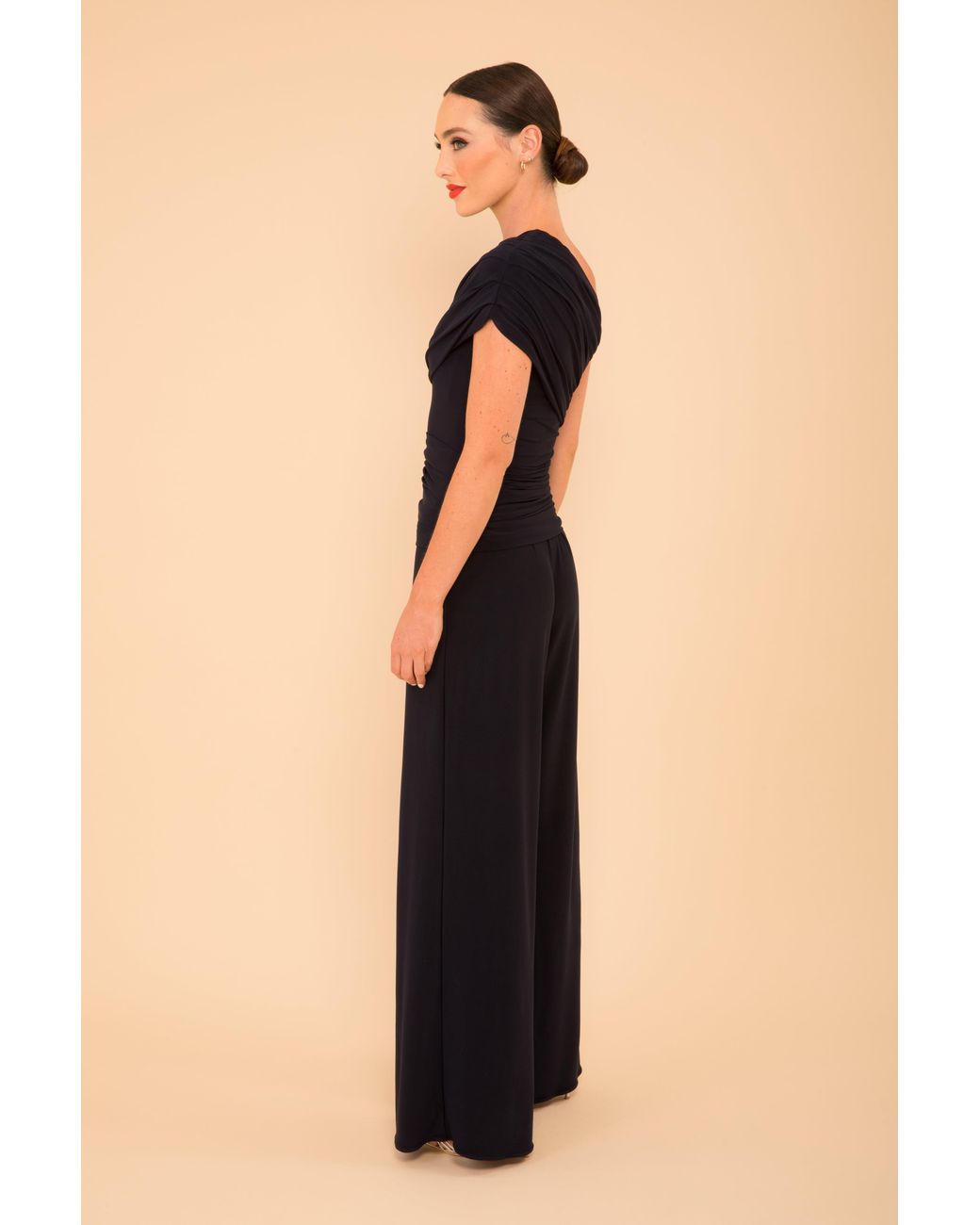 Atom Label Blue Rhodium Jumpsuit