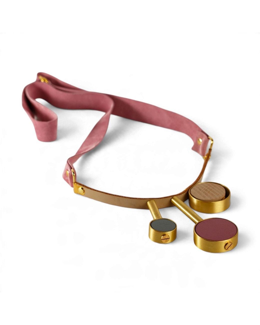 Svetlana Vukov Red Triple Pulse Necklace